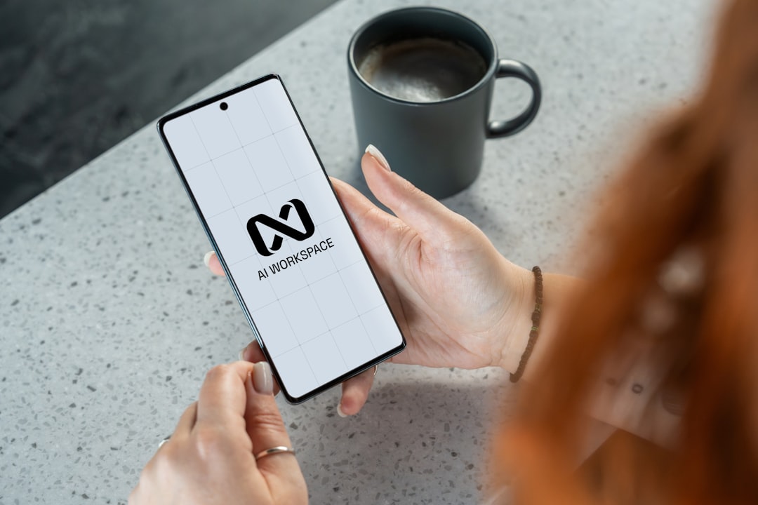 Mobile phone screen displaying an AI technology application.